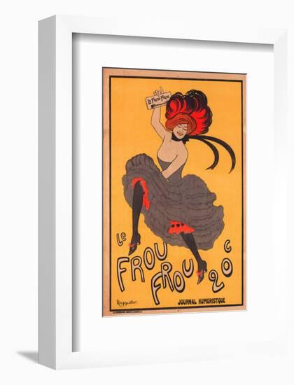 Le Frou Frou Journal Humorique-null-Framed Art Print