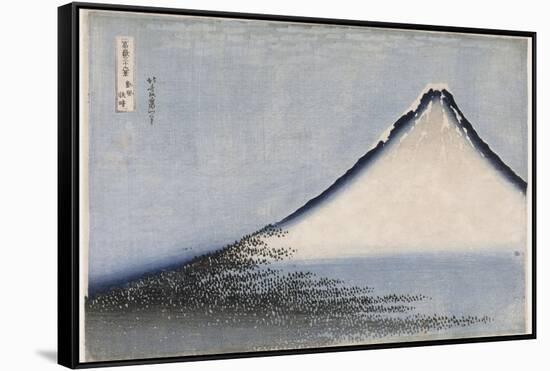 Le Fuji bleu-Katsushika Hokusai-Framed Stretched Canvas