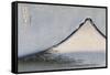 Le Fuji bleu-Katsushika Hokusai-Framed Stretched Canvas