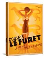 Le Furet Corsets Poster-null-Stretched Canvas