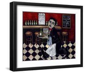 Le Garcon Arrvie Toute Suite-null-Framed Art Print