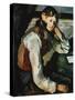 Le Garcon Au Gilet Rouge, 1888-1890-Paul Cézanne-Stretched Canvas