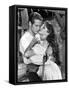 Le Gaucher THE LEFT HANDED GUN by ArthurPenn with Paul Newman and Lita Milan, 1957 (b/w photo)-null-Framed Stretched Canvas