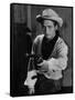 Le Gaucher THE LEFT HANDED GUN by ArthurPenn with Paul Newman en, 1957 (b/w photo)-null-Framed Stretched Canvas