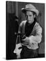 Le Gaucher THE LEFT HANDED GUN by ArthurPenn with Paul Newman en, 1957 (b/w photo)-null-Stretched Canvas
