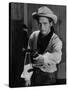 Le Gaucher THE LEFT HANDED GUN by ArthurPenn with Paul Newman en, 1957 (b/w photo)-null-Stretched Canvas