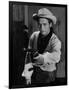 Le Gaucher THE LEFT HANDED GUN by ArthurPenn with Paul Newman en, 1957 (b/w photo)-null-Framed Photo