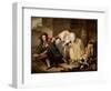 Le Geste Napolitain, 1757 (Oil on Canvas)-Jean Baptiste Greuze-Framed Giclee Print