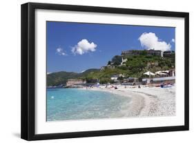 Le Ghiaie Beach, Forto Falcone Fortress, Portoferraio-Markus Lange-Framed Photographic Print