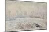 Le givre, pr?de V?euil-Claude Monet-Mounted Giclee Print