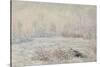 Le givre, pr?de V?euil-Claude Monet-Stretched Canvas