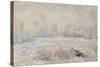 Le givre, pr?de V?euil-Claude Monet-Stretched Canvas