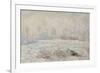 Le givre, pr?de V?euil-Claude Monet-Framed Giclee Print