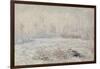 Le givre, pr?de V?euil-Claude Monet-Framed Giclee Print