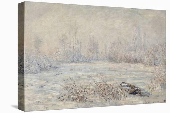 Le givre, pr?de V?euil-Claude Monet-Stretched Canvas