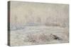 Le givre, pr?de V?euil-Claude Monet-Stretched Canvas