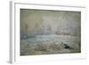 Le Givre Pres de Vetheuil-Claude Monet-Framed Giclee Print