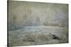 Le Givre Pres de Vetheuil-Claude Monet-Stretched Canvas