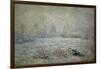 Le Givre Pres de Vetheuil-Claude Monet-Framed Giclee Print