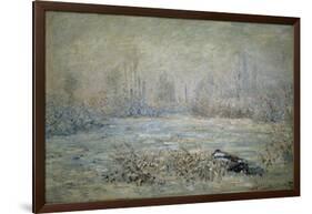 Le Givre Pres de Vetheuil-Claude Monet-Framed Giclee Print