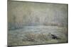 Le Givre Pres de Vetheuil-Claude Monet-Mounted Giclee Print
