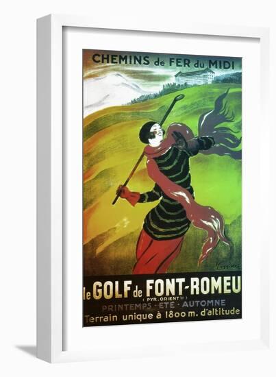 Le Golf de Font Romeau-null-Framed Giclee Print