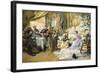 Le Gouter Au Salon Du Peintre, 1891 (Oil on Canvas)-Madeleine Lemaire-Framed Giclee Print