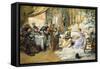 Le Gouter Au Salon Du Peintre, 1891 (Oil on Canvas)-Madeleine Lemaire-Framed Stretched Canvas