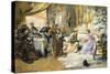 Le Gouter Au Salon Du Peintre, 1891 (Oil on Canvas)-Madeleine Lemaire-Stretched Canvas