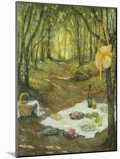 Le Gouter Sous Bois, Gerberoy, 1925-Henri Eugene Augustin Le Sidaner-Mounted Giclee Print