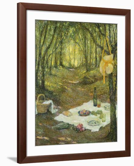 Le Gouter Sous Bois, Gerberoy, 1925-Henri Eugene Augustin Le Sidaner-Framed Giclee Print