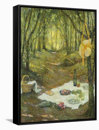 Le Gouter Sous Bois, Gerberoy, 1925-Henri Eugene Augustin Le Sidaner-Framed Stretched Canvas