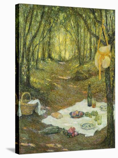 Le Gouter sous Bois, Gerberoy-Henri Eugene Augustin Le Sidaner-Stretched Canvas