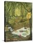 Le Gouter sous Bois, Gerberoy-Henri Eugene Augustin Le Sidaner-Stretched Canvas
