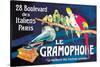 Le Gramophone-Louis Bombled-Stretched Canvas