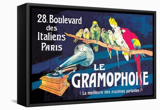 Le Gramophone-Louis Bombled-Framed Stretched Canvas
