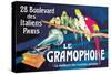 Le Gramophone-Louis Bombled-Stretched Canvas