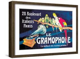 Le Gramophone-Louis Bombled-Framed Art Print