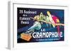 Le Gramophone-Louis Bombled-Framed Art Print