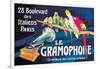 Le Gramophone-Louis Bombled-Framed Art Print