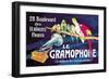 Le Gramophone-Louis Bombled-Framed Art Print