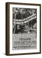 Le Grand air le dimanche en forêt de Fontainebleau PLM-null-Framed Giclee Print