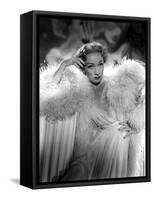 Le grand alibi STAGE FRIGHT by Alfred Hitchcock with Marlene Dietrich, 1950 (Costumes par Christian-null-Framed Stretched Canvas