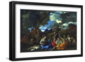 Le Grand Bacchanal, 1627-1628-Nicolas Poussin-Framed Giclee Print