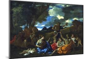 Le Grand Bacchanal, 1627-1628-Nicolas Poussin-Mounted Giclee Print