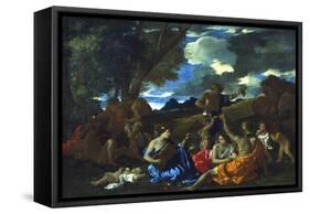 Le Grand Bacchanal, 1627-1628-Nicolas Poussin-Framed Stretched Canvas