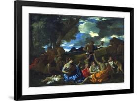 Le Grand Bacchanal, 1627-1628-Nicolas Poussin-Framed Giclee Print