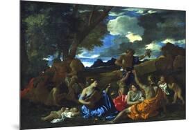 Le Grand Bacchanal, 1627-1628-Nicolas Poussin-Mounted Giclee Print