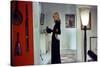 Le grand blond with une chaussure noire by Yves Robert with Mireille Darc ici dans une robe by Guy -null-Stretched Canvas