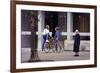 Le grand blond with une chaussure noire by YvesRobert with Pierre Richard and et Jean Carmet, 1972 -null-Framed Photo